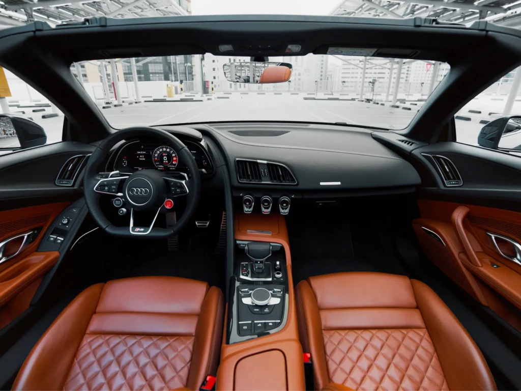 Rent Audi R8 Spyder V10 in Dubai